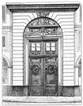 ENTRANCE TO THE HÔTEL DE CHATEAUBRIAND, IN THE FAUBOURG ST. GERMAIN.