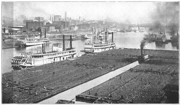 THE COMMERCE OF THE OHIO—TOWING COAL TO THE STEEL MILLS, PITTSBURG