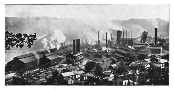 STEEL MANUFACTURE—THE NATIONAL STEEL COMPANY'S SMELTERY AND ROLLING-MILLS, MINGO JUNCTION, OHIO
