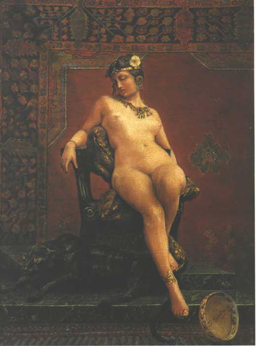 Nude dancer with tambourine, Symeon Savvidis