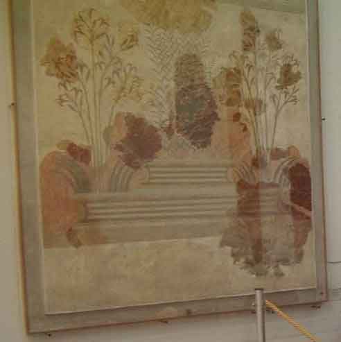 Wandmalerei aus der Villa der Lilien 