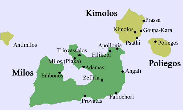 Milos, Kimolos