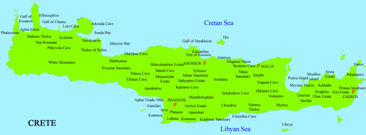 Minoan Crete Map