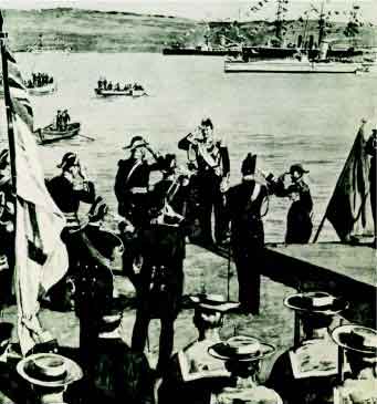 Prinz Georg am 9ten Dezember 1898 in Souda, Kreta