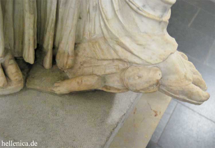 Venus with a foot on a tortoise