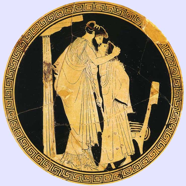Homosexualität im antiken Griechenland, Vasenbilder
