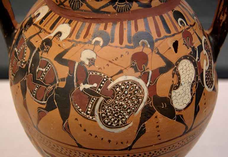 Amphora phalanx Staatliche Antikensammlungen 1429