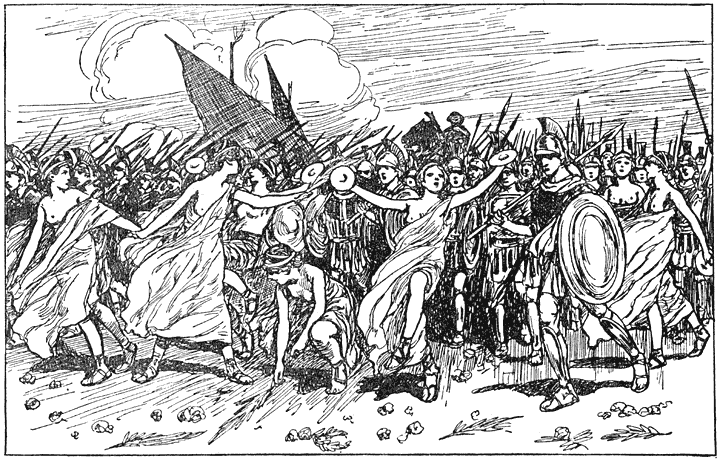 De overwinnaars bij Salamis.