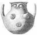 No. 13. Terra-cotta Vase, marked with an Aryan symbol (6 M.).