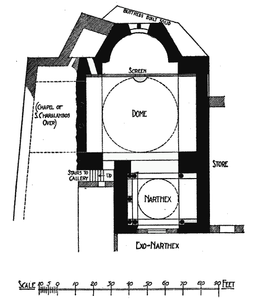 Plan of Church of the Archangels, Sygé.