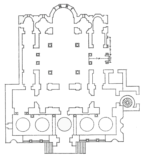 Plan of the Church by Texier.