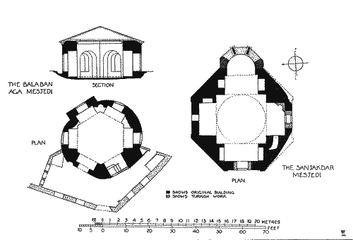 Balaban Mesjedi, Plan of the Building-Section. Church of the Gastria, Plan of the Church.
