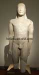 Statue of a kouros. Boeotian marble