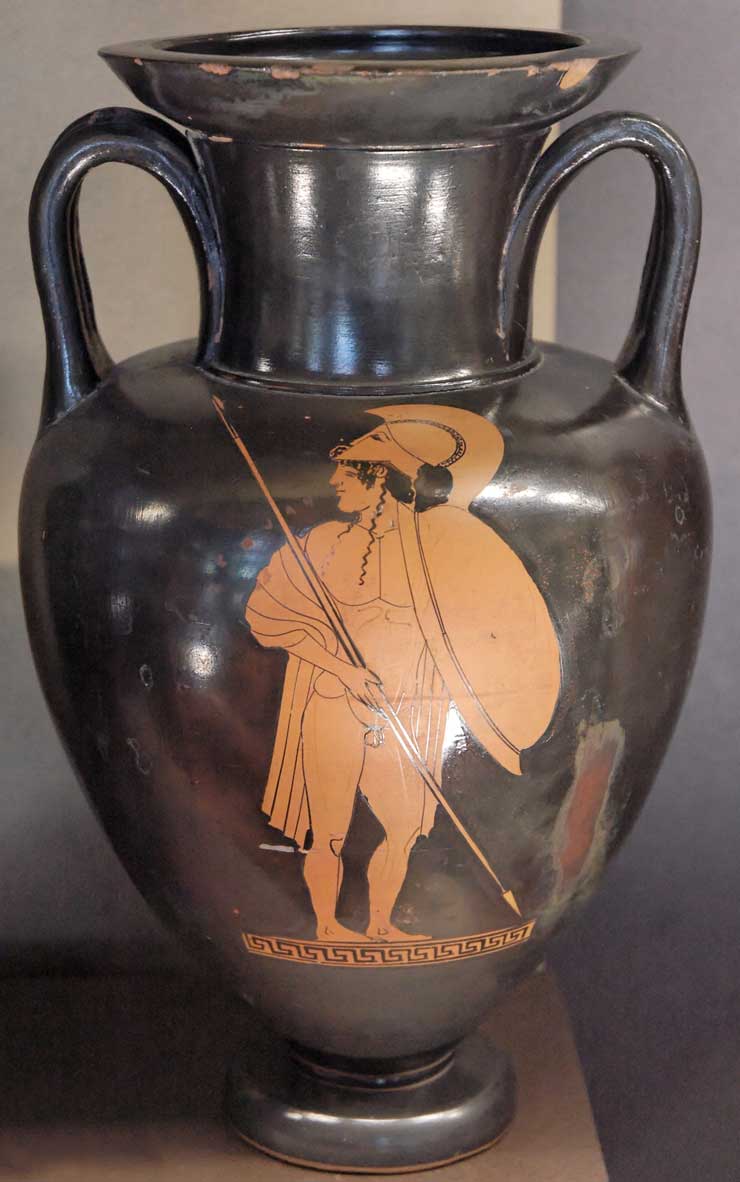 Amphora, Antilochus?, Louvre G213