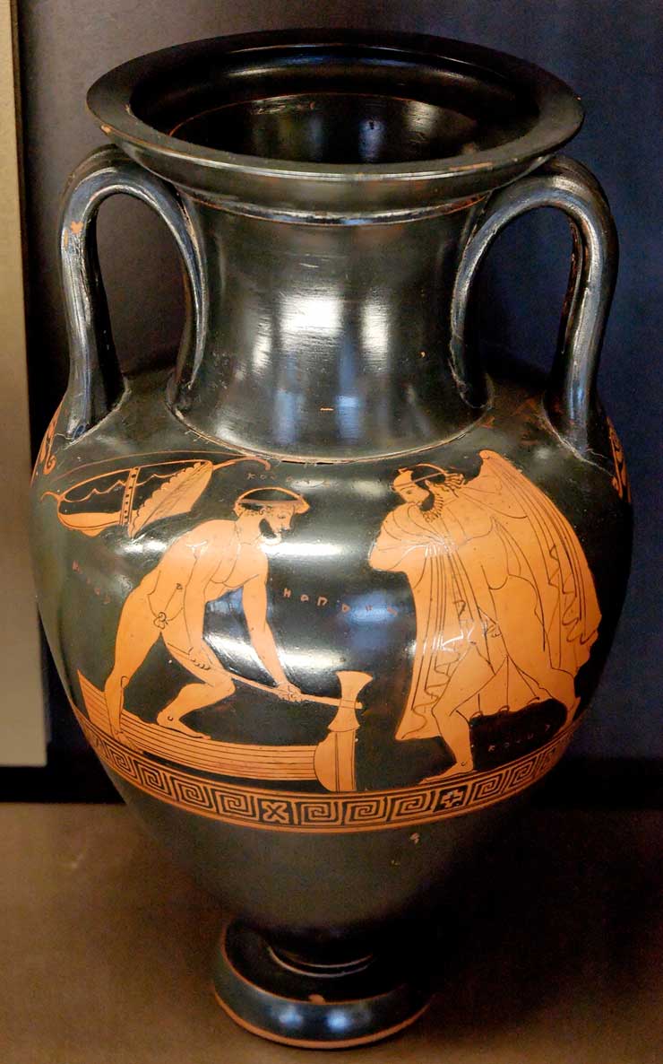Heracles and Syleus, Louvre G210