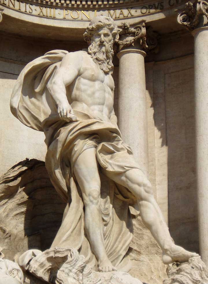 Neptune, Trevi Fountain, Rome