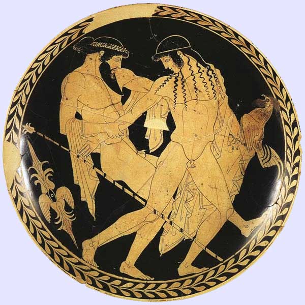The Abduction of Ganymede, Ceramic Museo Archeologico, Ferrara