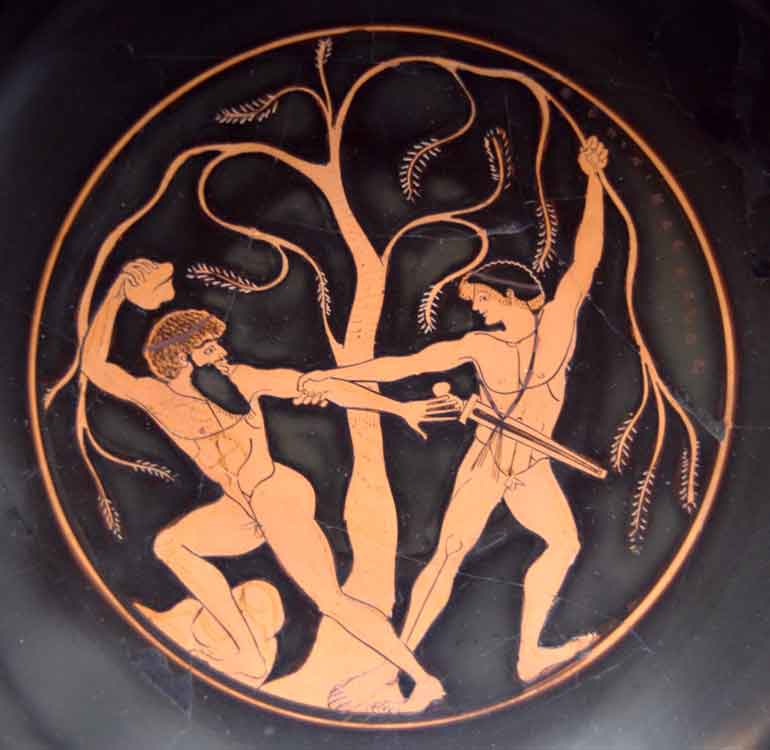 Theseus und Sinis Staatliche Antikensammlungen 8771