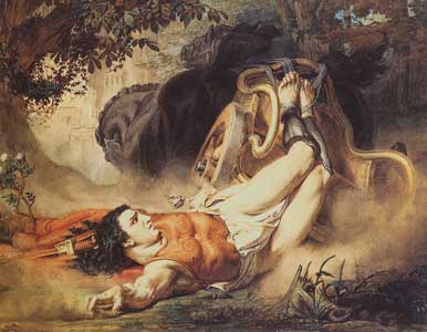 Der Tod des Hippolytos , Sir Lawrence Alma-Tadema