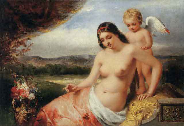 Venus and Cupid,William Edward Frost