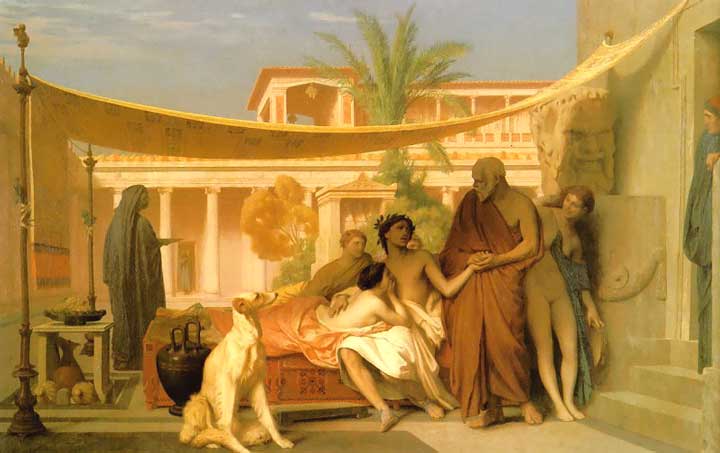 Socrates seeking Alcibiades in the House of Aspasia
