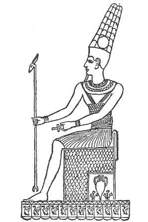 AMMON-RA, THE GREAT GOD OF THEBES.