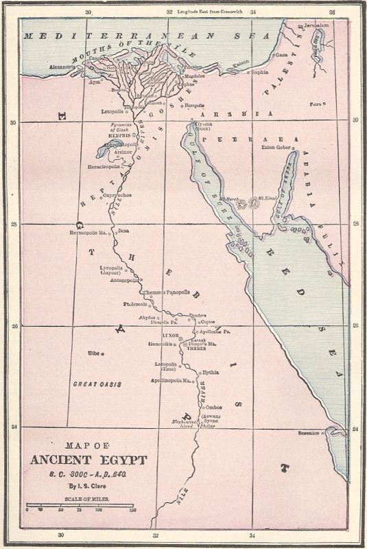 MAP OF ANCIENT EGYPT