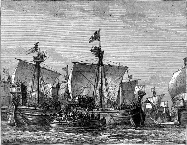 DUEL BETWEEN FRENCH AND ENGLISH SHIPS