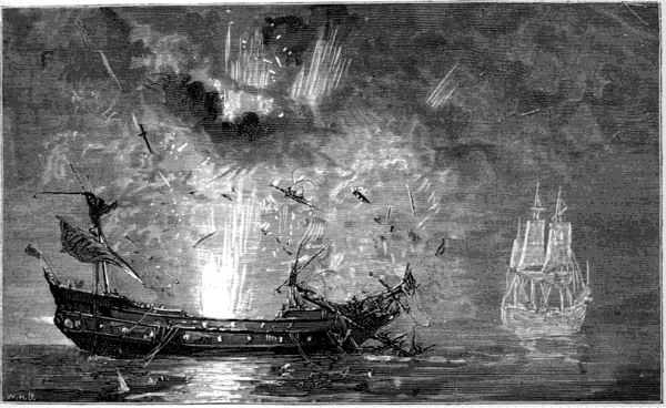 BLOWING UP OF THE FRENCH PIRATE SHIP