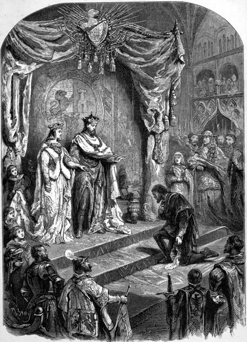 RECEPTION OF COLUMBUS BY FERDINAND AND ISABELLA