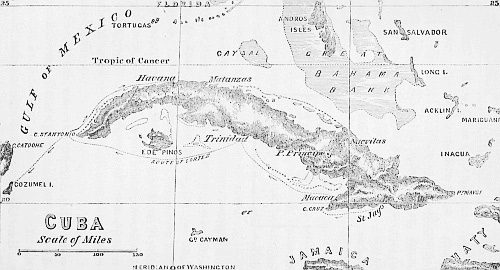 MAP OF CUBA.