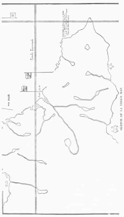 SKETCH OF LA COSA'S MAP.