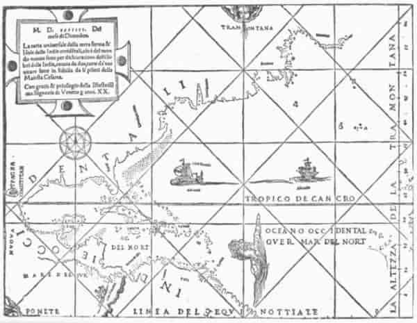 MARTYR-OVIEDO MAP, 1534.