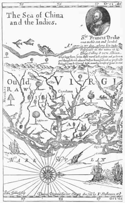 DOMINA FARRER'S MAP, 1651.