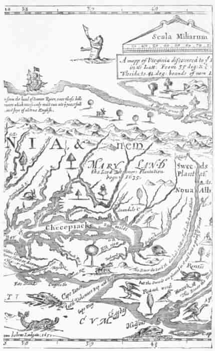DOMINA FARRER'S MAP, 1651.