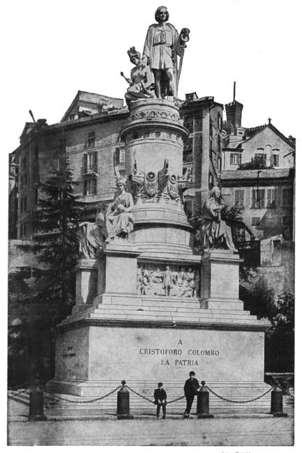 COLUMBUS MONUMENT, PIAZZA ACQUAVERDE, GENOA, ITALY. 