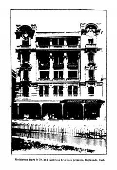 Mackintosh Burn & Co. and Morrison & Cottle's premises, Esplanade, East. 
