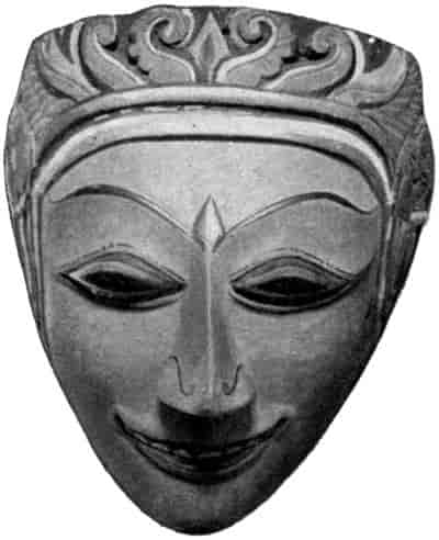 Mask used by Topeng-players