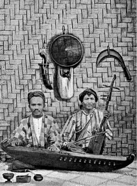 The native cithara and violin.