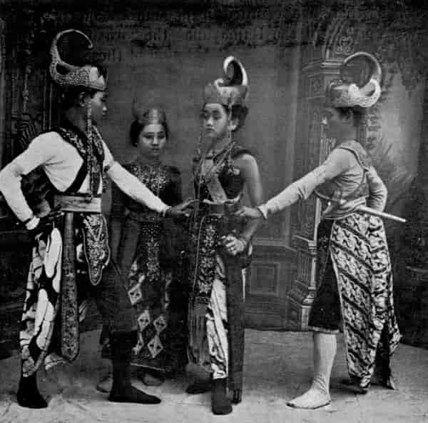 Scene from a Wayang-Wong Play.