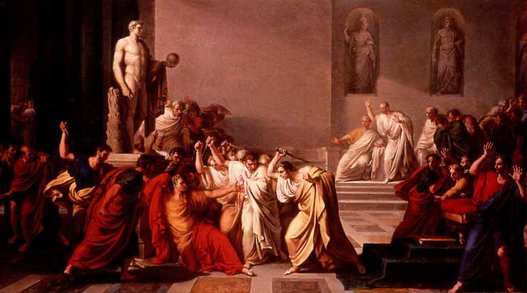 Der Tod von Caesar, Vincenzo Camuccini