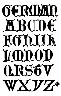 162. GERMAN UNCIAL CAPITALS, FROM A BRASS. 14TH CENTURY