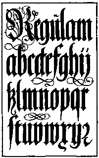 180. GERMAN BLACKLETTERS FROM A BRASS. F. C. B.