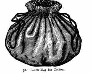 Linen Bag for Cotton.