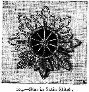 Star in Satin Stitch.