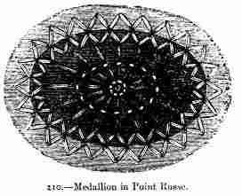 Medallion in Point Russe.