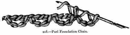 Purl Foundation Chain.