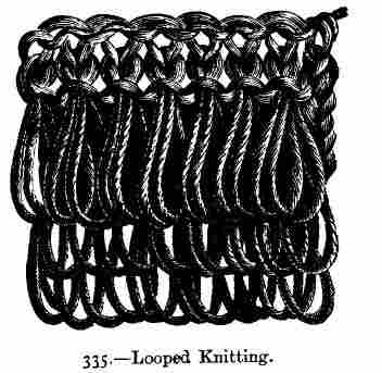 Looped Knitting.
