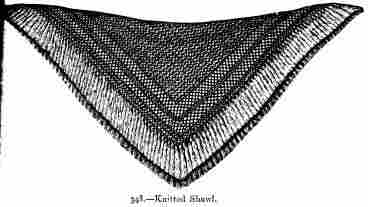 Knitted Shawl.