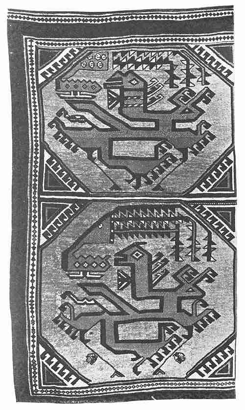 Plate 20. Asia Minor Dragon and Phoenix Carpet in the Kaiser Friedrich Museum, Berlin